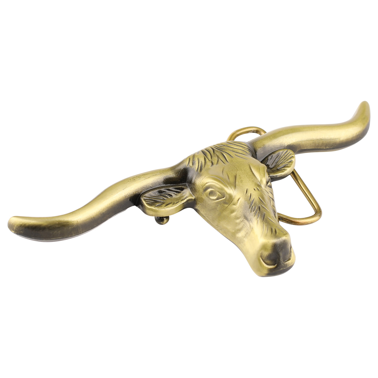 Kuhkopf-Gürtelschnalle aus Legierung