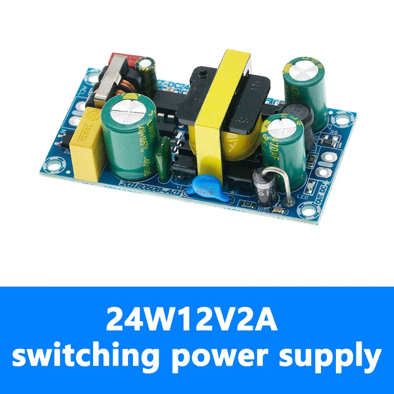 Módulo de fuente de alimentación conmutada AC-DC, circuito desnudo de 100-265V a 12V, 2A, 24W, 24V