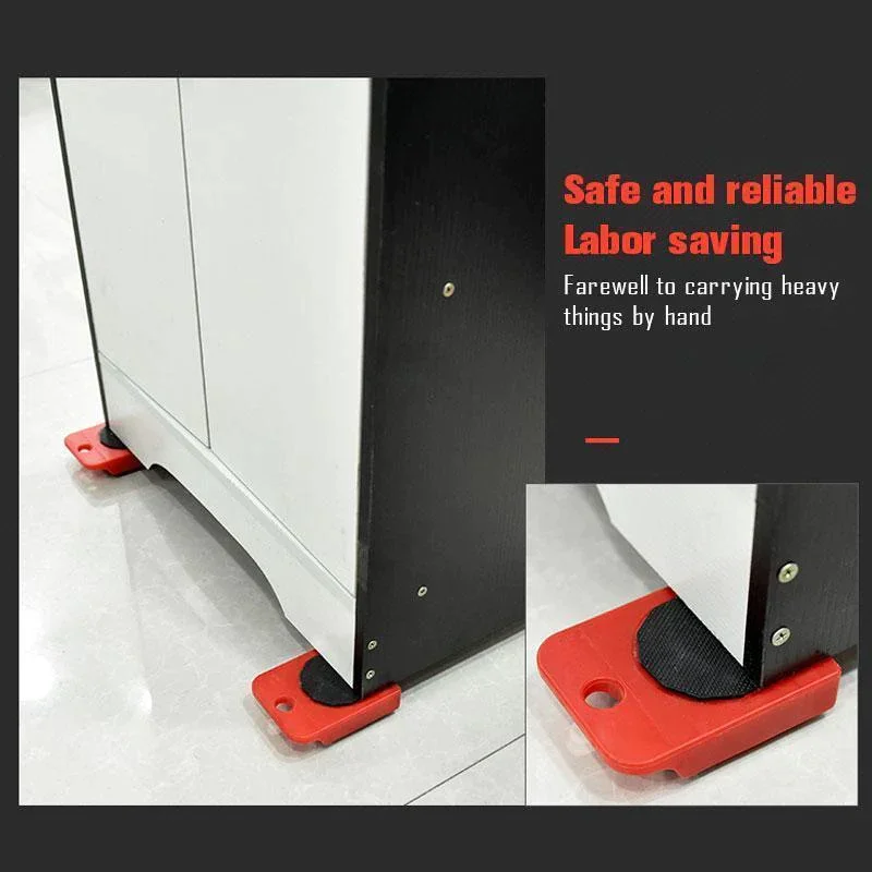 Di Chuyển Dụng Cụ Đồ Nội Thất Nâng Lao Động Tiết Kiệm Nặng Đồ Gia Dụng Mover Trượt 360 ° Quay Bánh Xe Pads150kg Dung Lượng