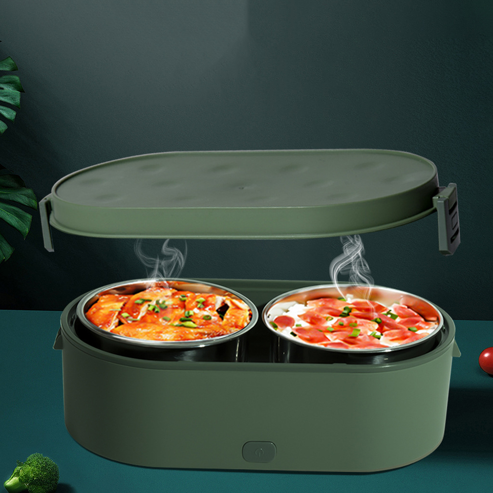 電気ミニ弁当箱 USB 充電食品ヒーターコンテナ車ホーム旅行ポータブル炊飯器ウォーマーステンレス鋼弁当箱