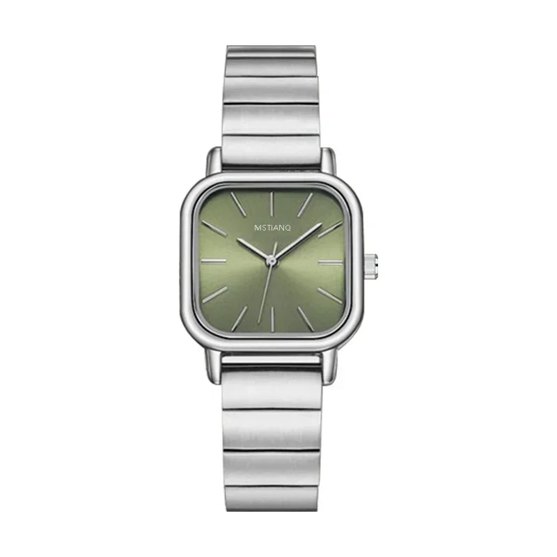 Reloj de pulsera de acero inoxidable 2025, Reloj de cuarzo de lujo para Mujer, Reloj de pulsera versátil de moda informal, Reloj de pulsera para Mujer