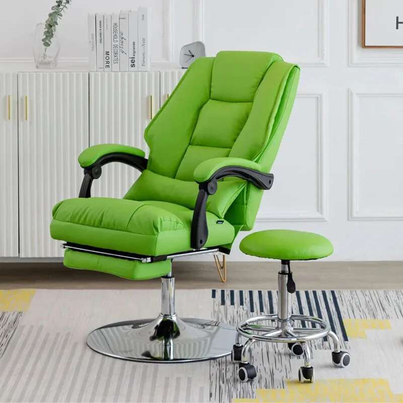 Silla plegable De lujo para salón De belleza, sillón De cuero moderno portátil, Protector De piernas, muebles comerciales