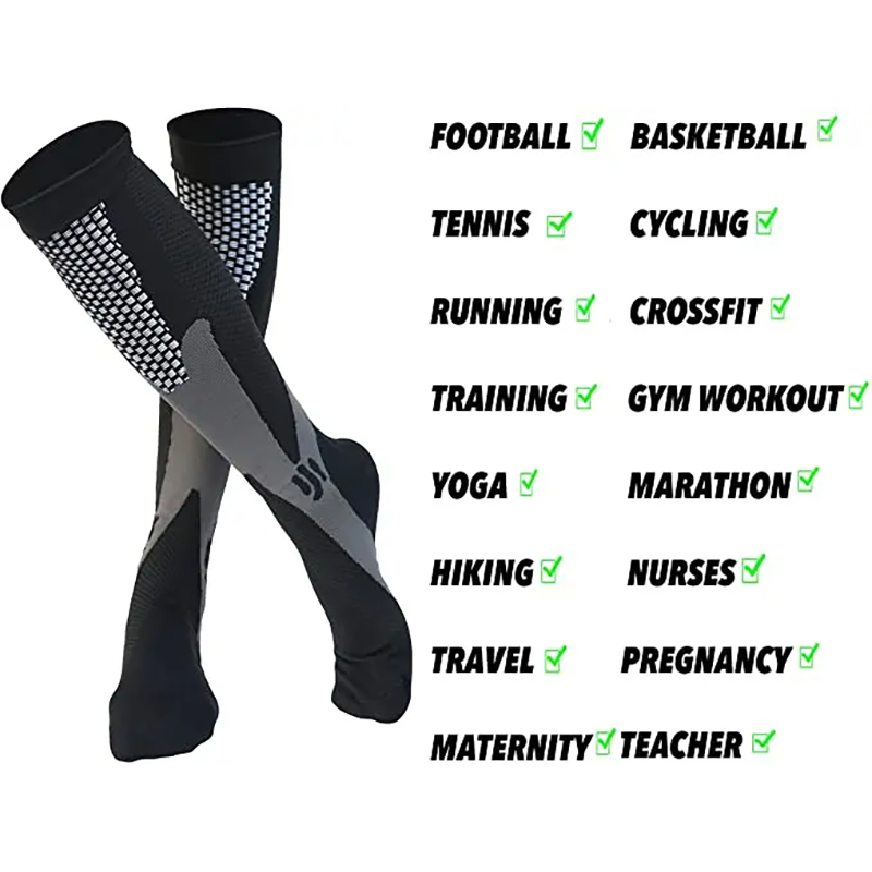 Компрессионные носки для бега, мужские носки для варикозного расширения вен, против усталости, медицинские спортивные носки для ухода за отеками, горный велосипед, путешествия на открытом воздухе