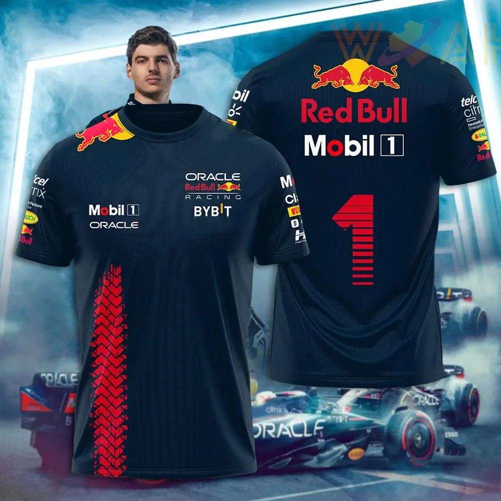 2025 nuevo estampado de toro rojo, superventas, Camiseta deportiva para correr al aire libre, traje de carreras de verano para hombre, traje de entrenamiento de ciclismo de marca Red Bull