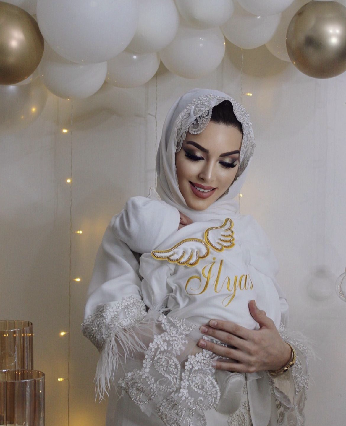 Dollbling Hospital Exit Disposible Embroidery Name Newborn Angle Wings Romper Nursery Bedding Handmade Infant Outfit