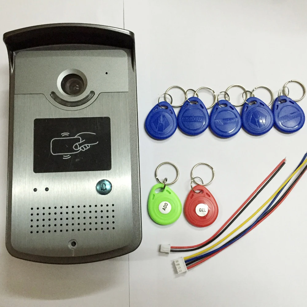 Video-intercom deurtelefoonsysteem 1 RFID-kaartlezer HD deurbelcamera op voorraad groothandel