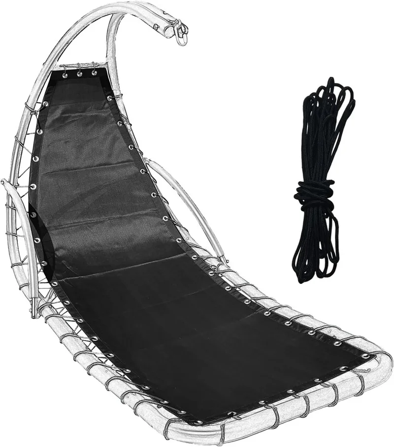 Mobília ao ar livre acessórios reclináveis suspensão rocker substituição tecido jardim rede rocker acessórios tecidos reclináveis
