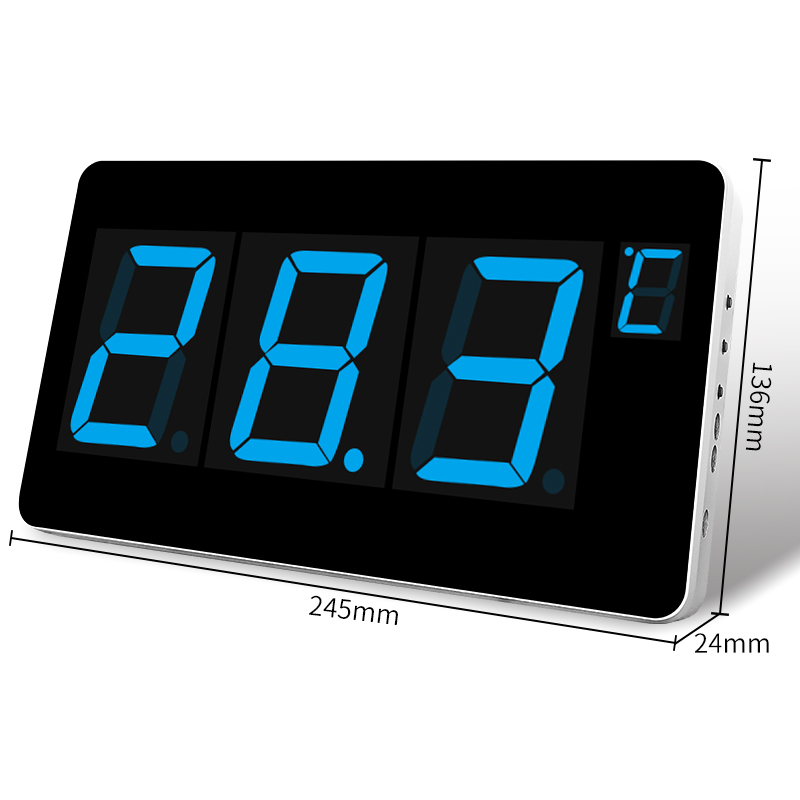 Termometer layar besar Digital C/F, pengukur suhu dengan tampilan Probe untuk pengukuran suhu air untuk kolam renang Sauna