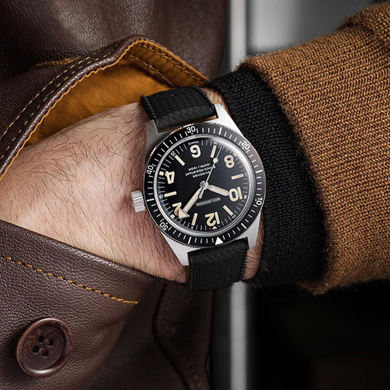 クラシックトロピカルスタイル FKM 時計ストラップ 18 ミリメートル 20 ミリメートル 22 ミリメートル時計バンドセイコー用オリスシチズン交換時計バンドブレスレットベルト