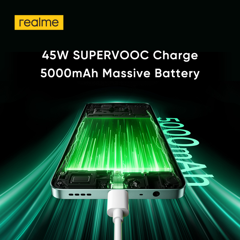 [Мировая премьера] realme 13 5G смартфон Dimensity 6300 5G чипсет 50 МП OIS камера 120 Гц дисплей 45 Вт зарядки 5000 мАч аккумулятор GT режим 60 кадров в секунду игровая система охлаждения пара IP64 NFC