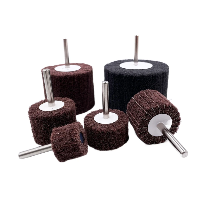 6mm(1/4'') 생크 부직포 연마 버핑 휠 - 금속, 목재, 플라스틱 파워 드릴용 고성능 연마 휠 - 1개