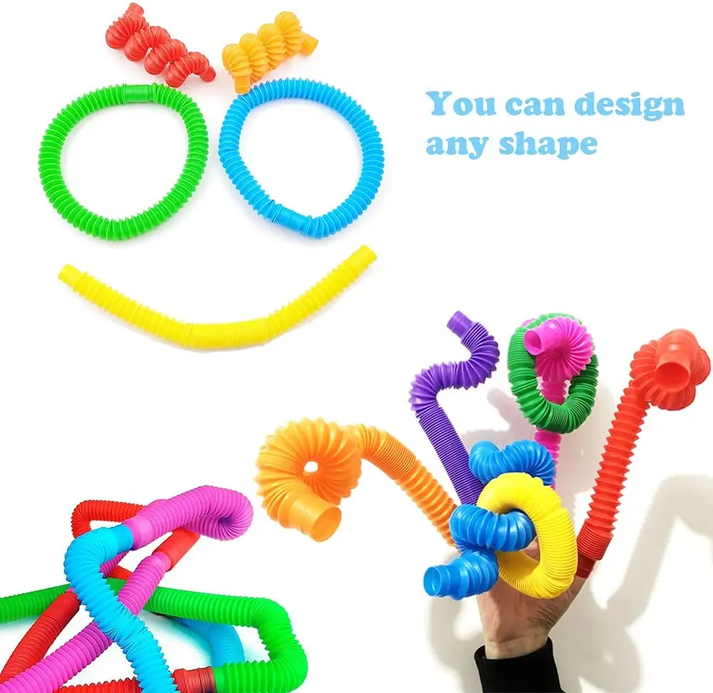 Bộ 8 Gói Lớn Pop Ống Fidget Đồ Chơi Cảm Giác Đồ Chơi Cho Căng Thẳng Lo Âu Cứu Trợ Cho Người Lớn Trẻ Em Đồ Chơi Học Tập Bé Co Giãn ống
