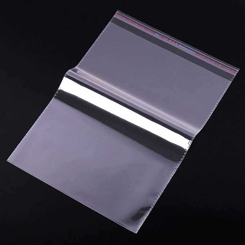 100 Uds Opp bolsa de plástico transparente autoadhesiva ropa embalaje de joyería autoadhesivo galleta embalaje de dulces bolsa de celofán