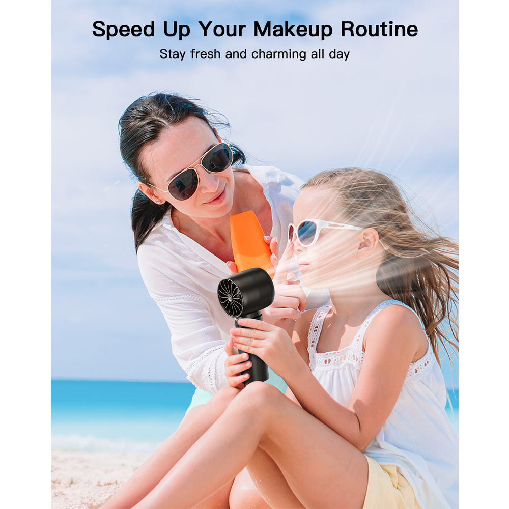 coldSky draagbare handventilator 4000 mAh batterijvoeding met LED-display Handheld persoonlijke kleine ventilator 5-snelheden miniventilator voor op reis