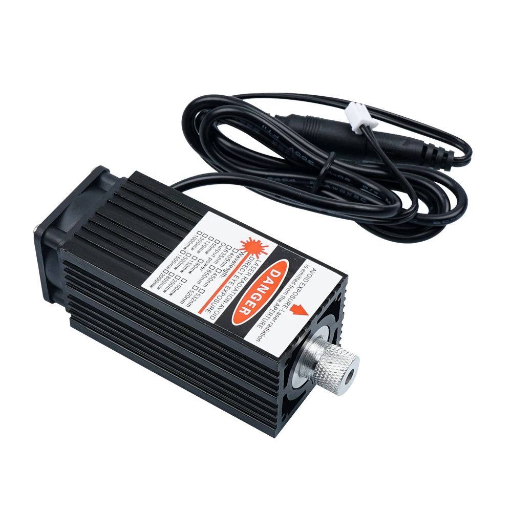500 mW 405nm azul enfocable módulo láser de grabado y corte por láser TTL de control PWM, 0,5 W cabeza láser