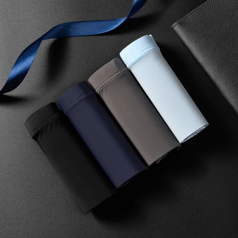 Ice InjMen-Boxers sans couture pour hommes, caleçons masculins, culottes, sous-vêtements sexy, slips, caleçons, caleçons