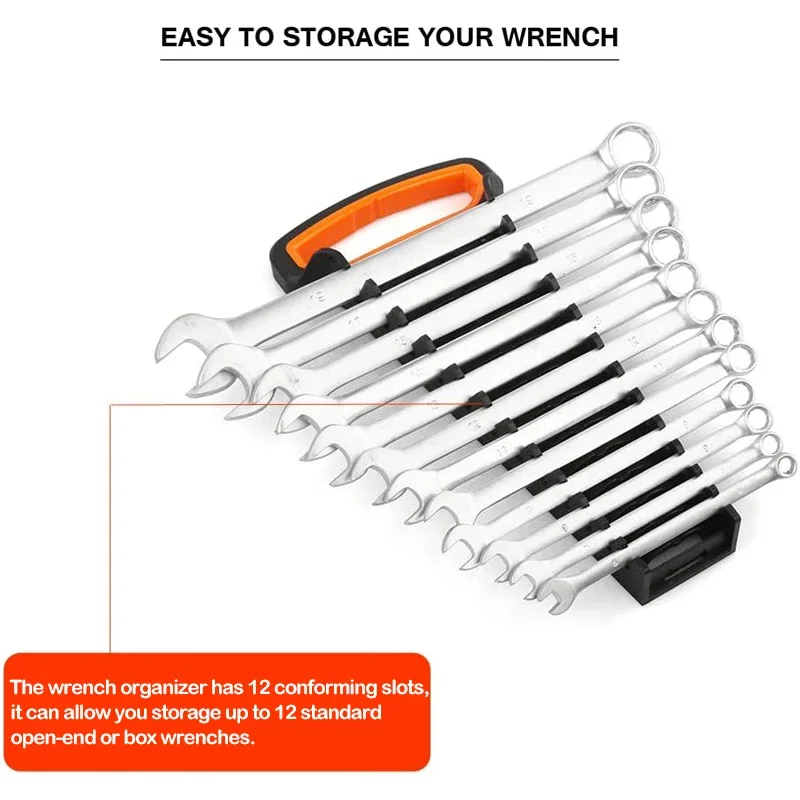 ประแจถาดเครื่องมือจัดเก็บRack Sorterผู้ถือพลาสติกSocket Spannerผู้ถือติดผนังเครื่องมือOrganizerตู้