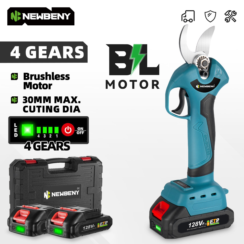 30 мм 4 шестерни бесщеточные электрические секаторы эффективные аккумуляторные фруктовые деревья бонсай садовые электроинструменты для Makita 18 В батарея