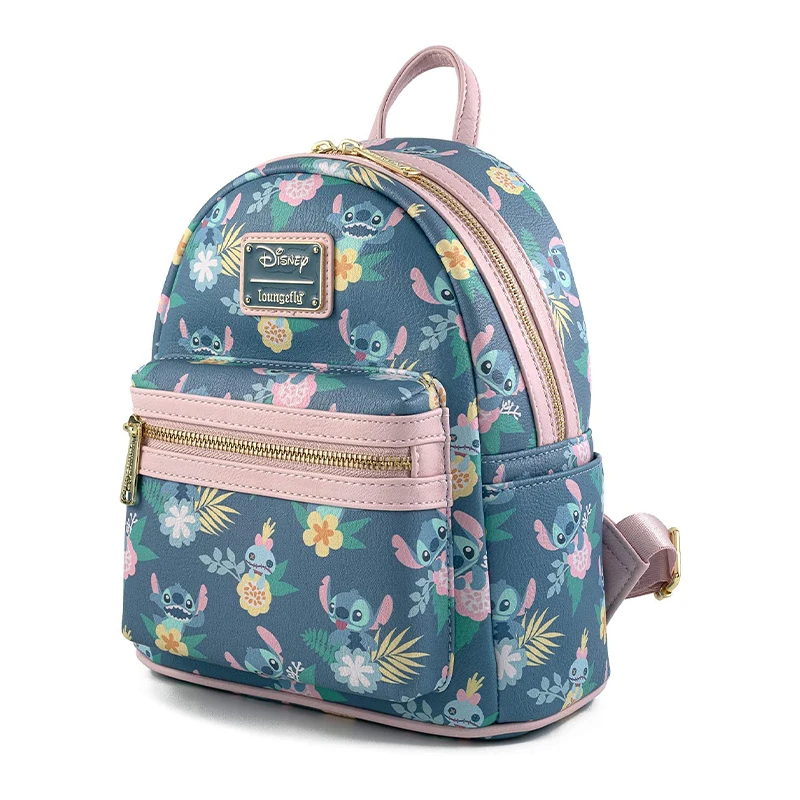 Loungefly Disney Stitch Lilo & Stitch All Over Print Damska torba na ramię z podwójnym paskiem Torebka Mini plecak