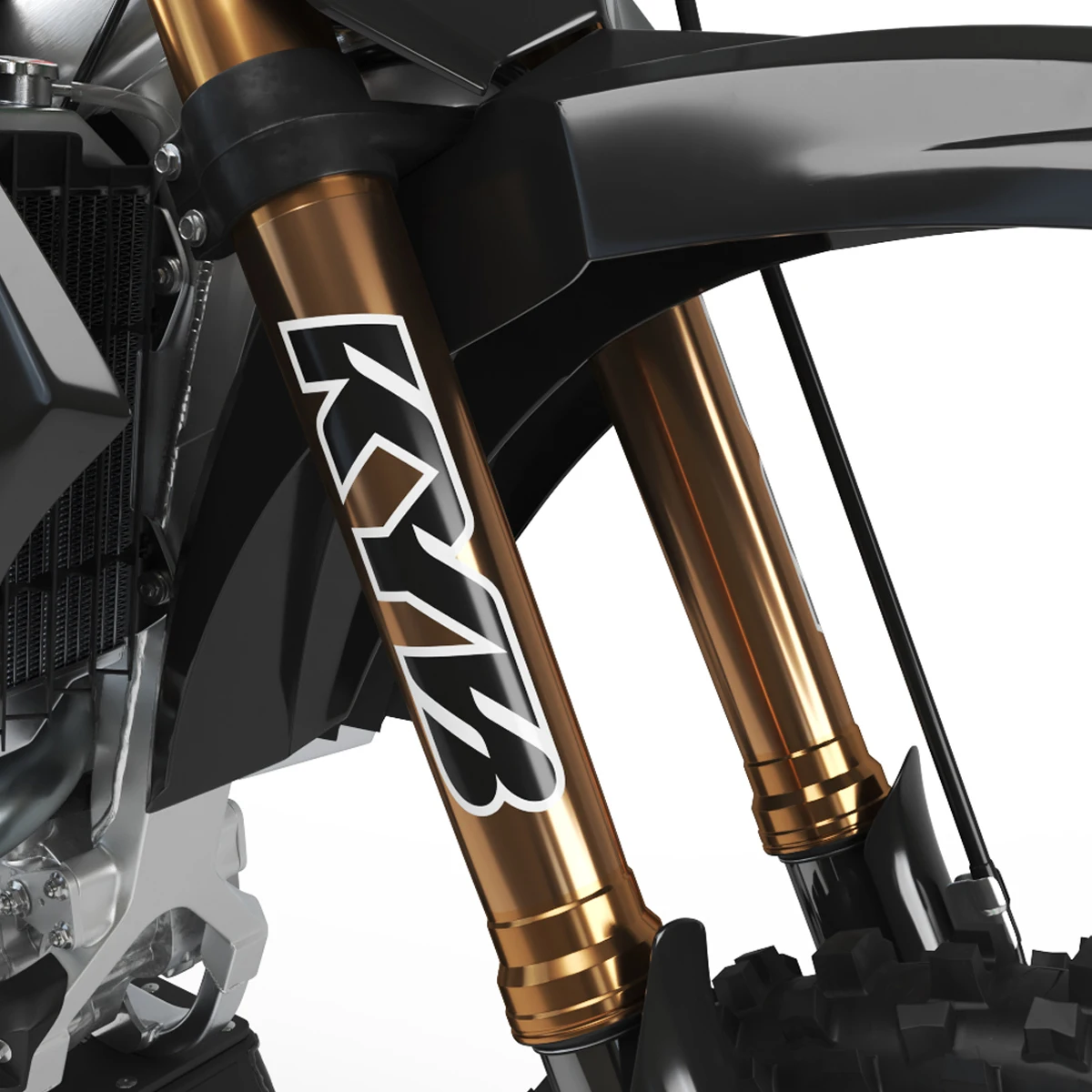 反射モトクロスオートバイステッカーフォーク Kyb Wp サスペンション昭和デカールヤマハホンダスズキ Ktm カワサキベネリ