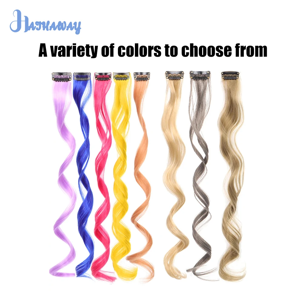 Synthetische Kleur Hangende Oor Verven Pruik Stuk Highlights Lang Krullend Haar Pruik Stuk Vrouwelijk Lang Haar Haarverlenging Uit Één Stuk