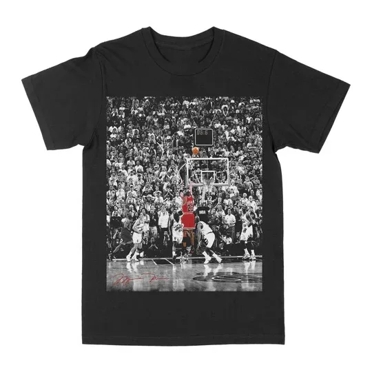 Michael Jordan Signature Moment Trend Grafikdruck Sommer Luxusmarke Baumwolle Herren- und Damen-T-Shirts mit kurzen Ärmeln
