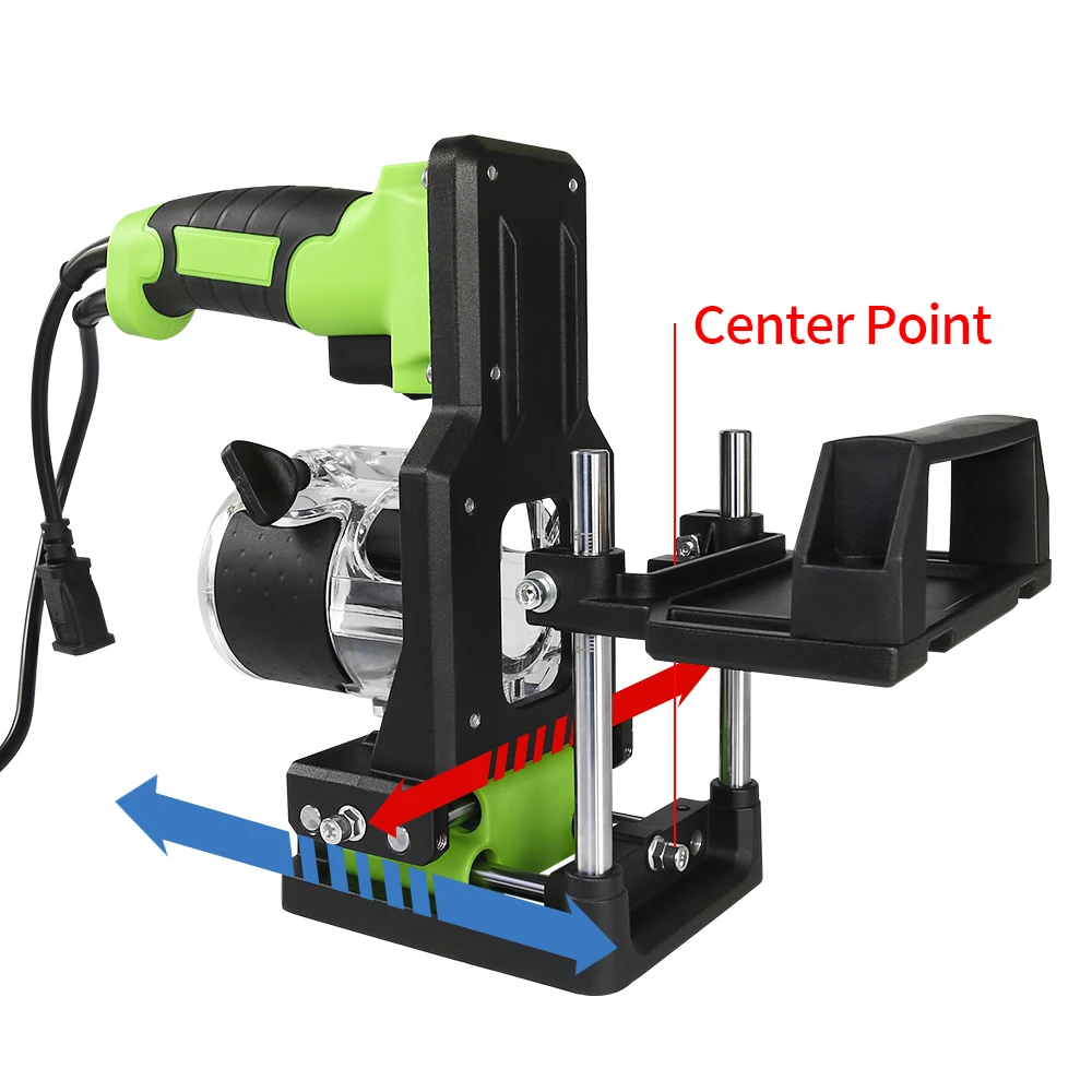 Allsome 2 Trong 1 Gỗ Làm Khe Máy Chân Đế, Gỗ Cắt Tỉa Máy Khung Hợp Kim Nhôm Gỗ Tông Đơ Cắt Router Hỗ Trợ