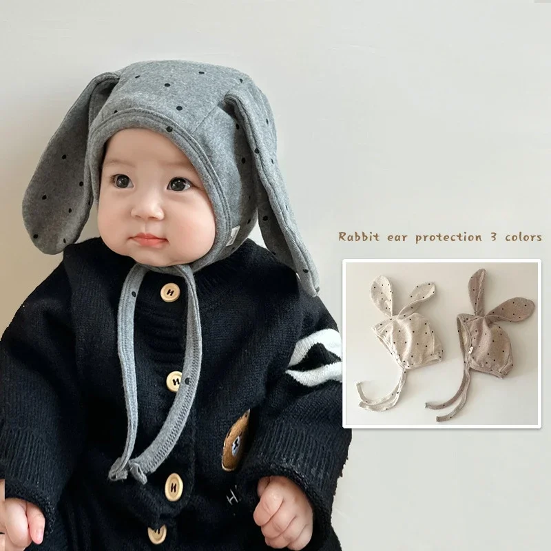 1-częściowa czapka z kreskówek dla noworodka Sweet Bear Bunny Ear Niemowlę Rekwizyty fotograficzne Kapelusz Miękka bawełniana czapka dla malucha