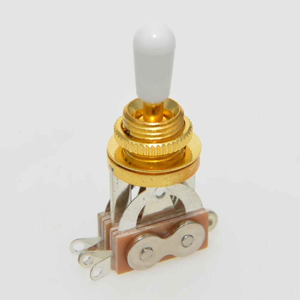 1pcs 3 Way Toggle Switch for LP Guitar 3 Way Guitar Switch with Tip Cap Electric Guitar Pickup Selector Switch