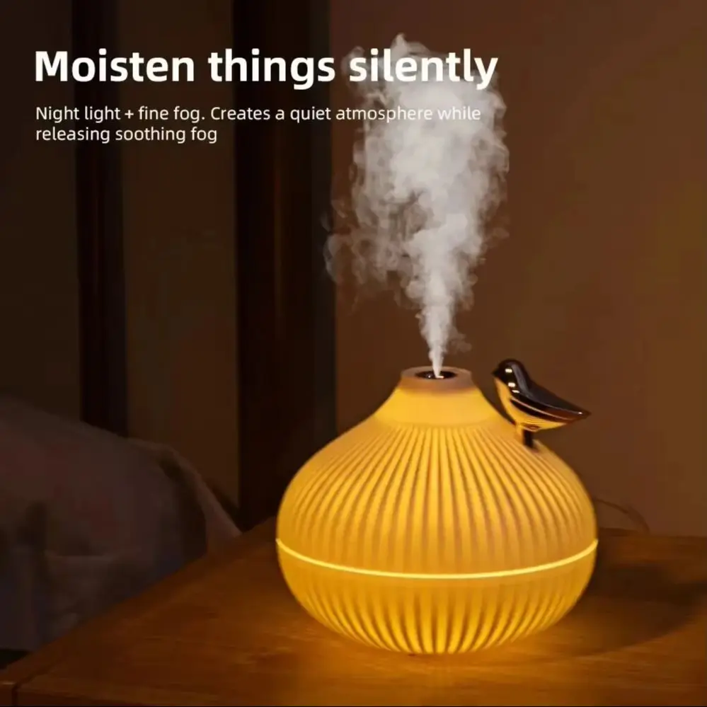 加湿器香りクリエイティブ玉ねぎの形夜の光静かな睡眠デスクトップオフィスエアコンルーム給水USB ﻿