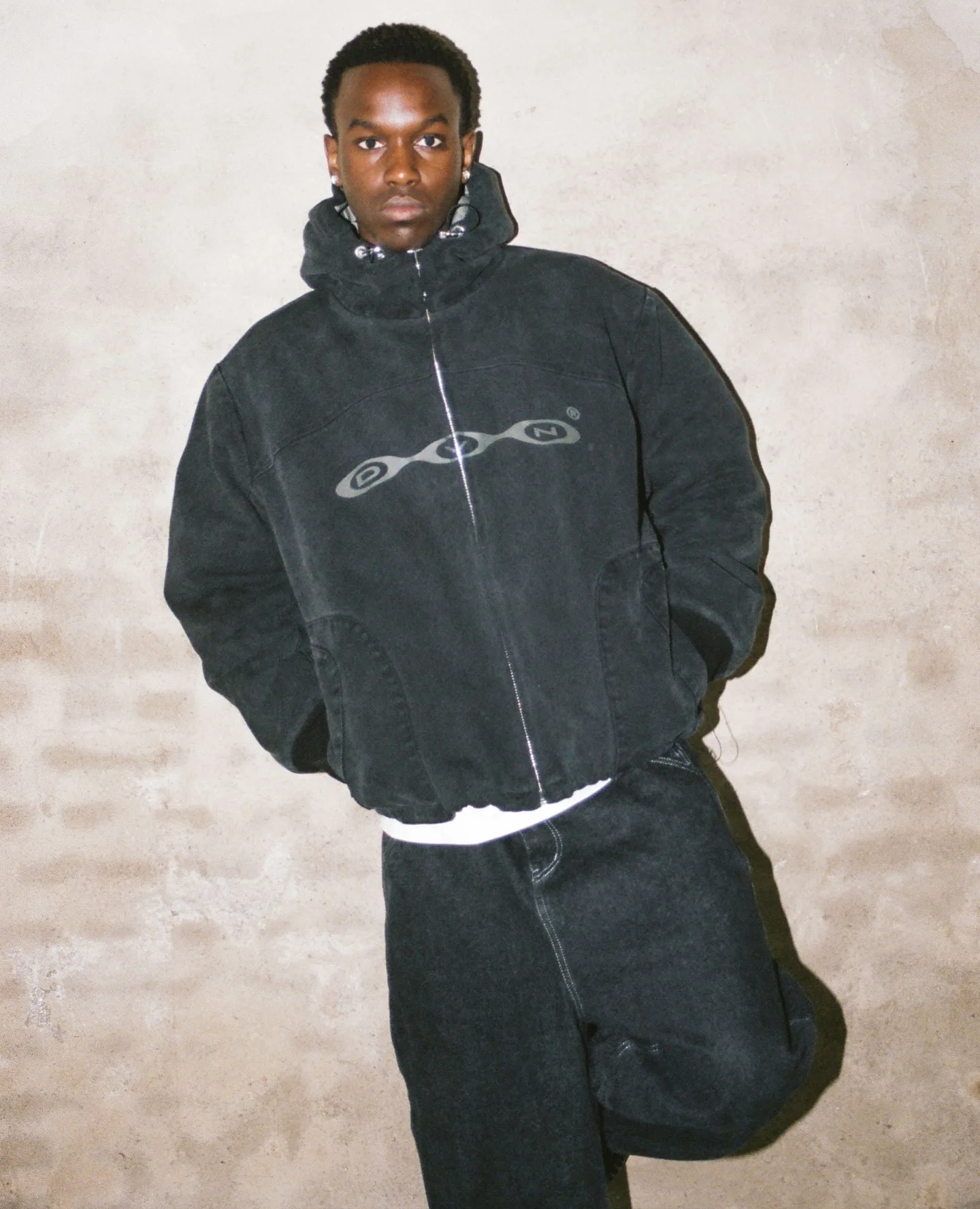 Sudaderas con cremallera Y2k para mujer, moda Retro de Hip Hop callejero, abrigos de manga larga con bordado de alta calidad, Sudadera holgada con capucha