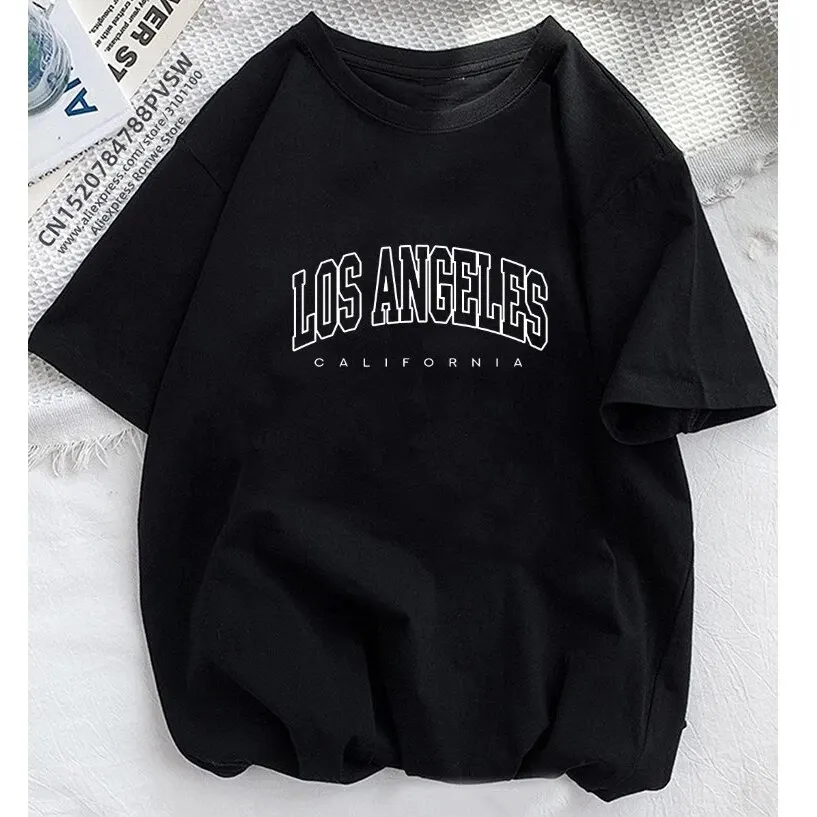 เสื้อยืดบรูคลินสำหรับผู้หญิงเสื้อยืดพิมพ์ลายตัวอักษรเสื้อผ้าแนวสตรีทฮาราจูกุ2023กราฟิกสำหรับเด็กผู้หญิงเสื้อยืด Y2K ลำลอง