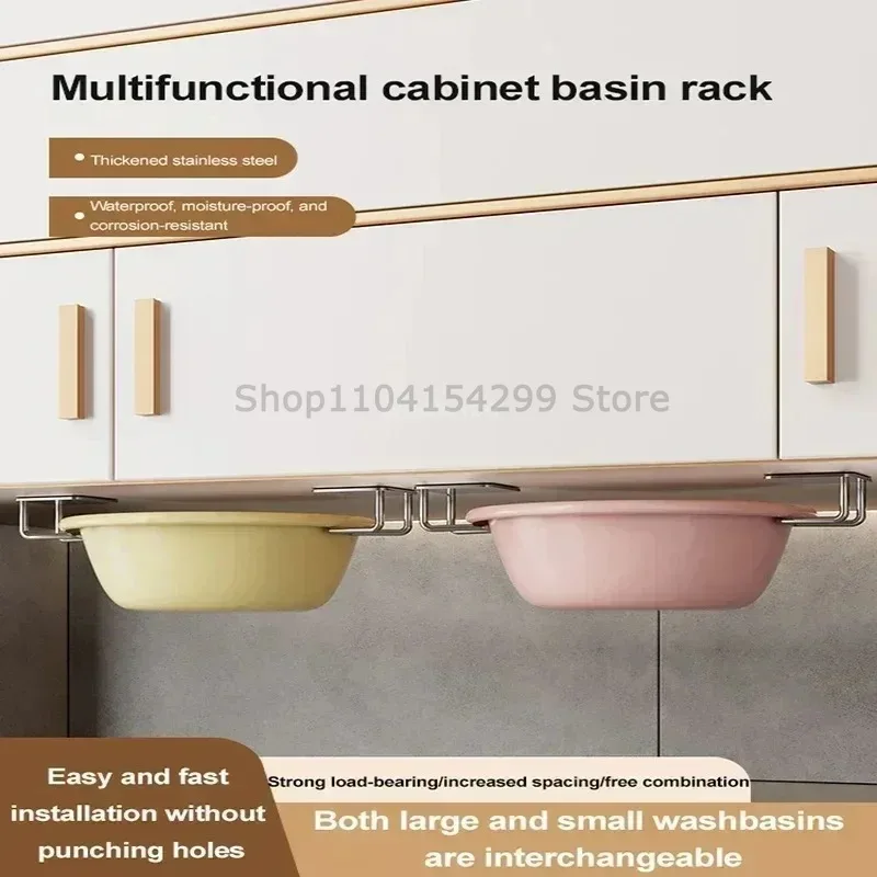 Estante de fregadero de acero inoxidable para cocina, soportes de esponjas, estante de secado de drenaje adhesivo, ganchos de pared, organizador de almacenamiento de accesorios