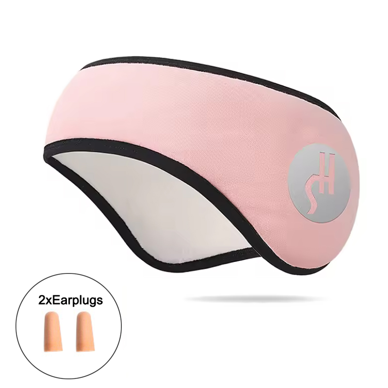 Schalldichte Ohrenschützer zum Schlafen, Unisex, Ohrenwärmer, Winter-Kopfband, Ski-Ohrenschützer, Ohrstöpsel, Stirnband, Haarband, Augenverbot, 2-in-1