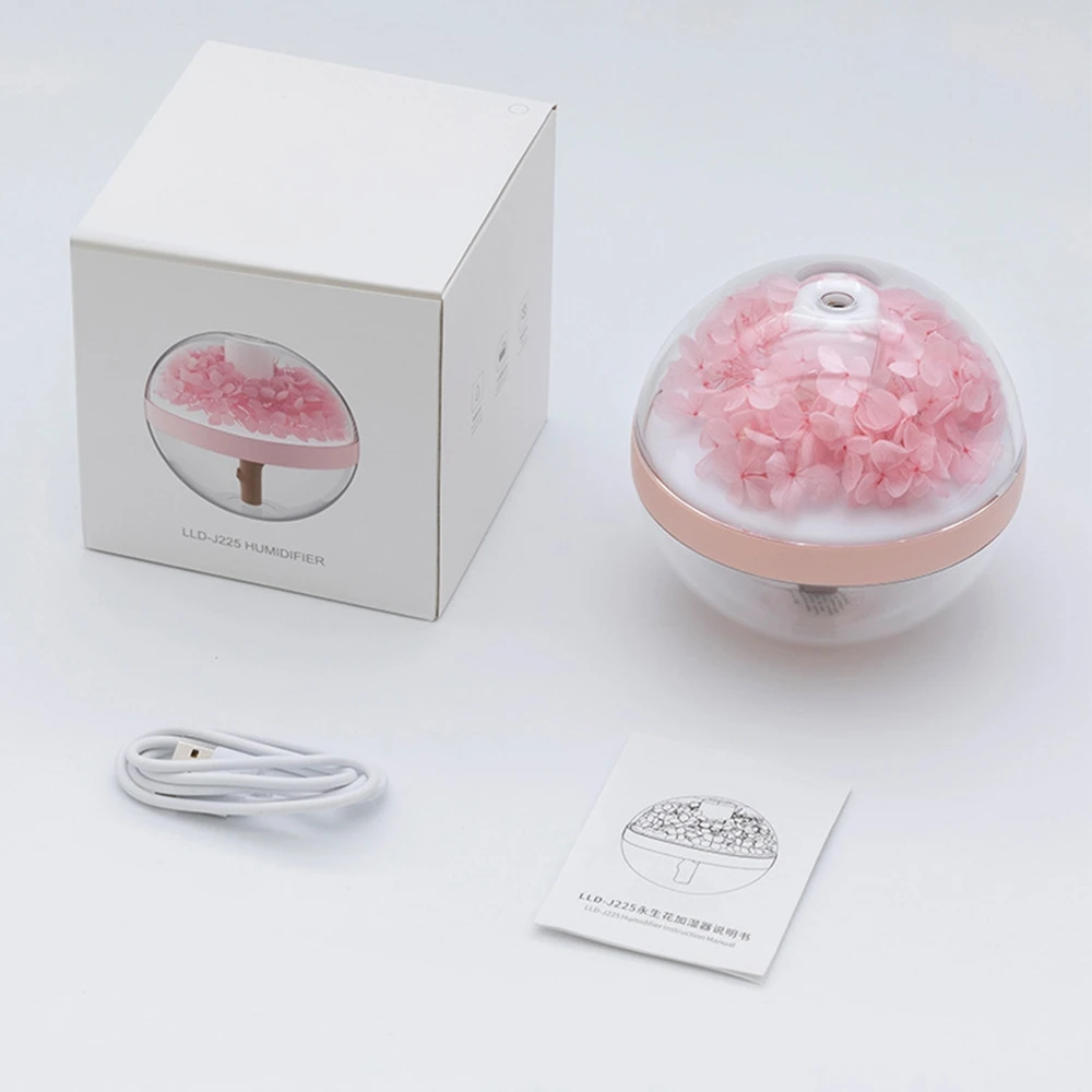 800mAh USB Rechargeable Battery Air Humidifier Eternal Flower Portable Mist Sprayer Aroma Diffuser Home Mini Humidifier Atomizer
