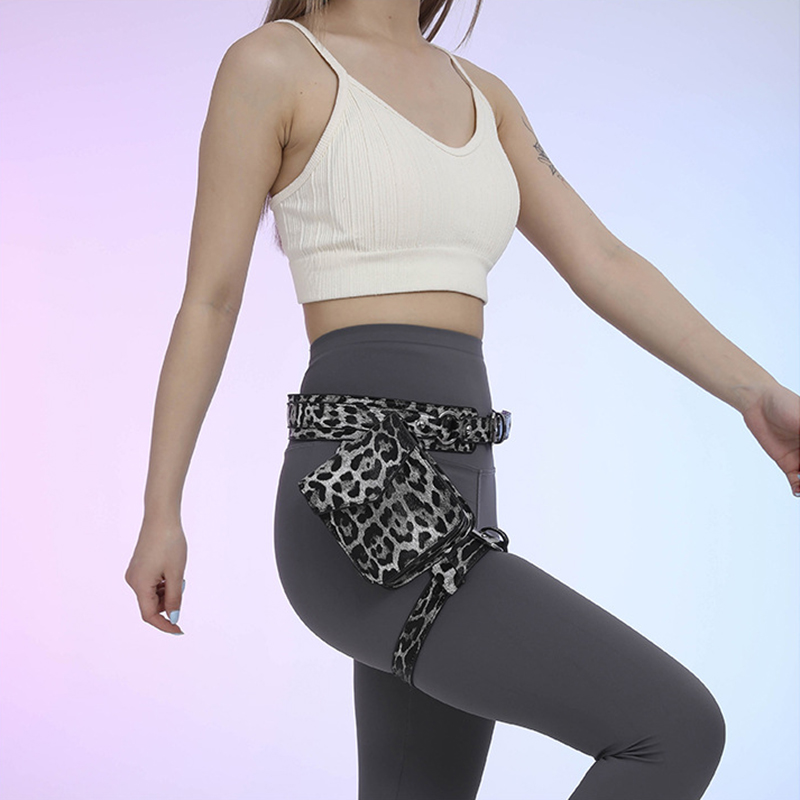 Lawaia-riñonera de leopardo a la moda, accesorios para cinturón, cartera oculta para mujer, bolsas de objetos de valor para teléfono móvil, 1 ud.