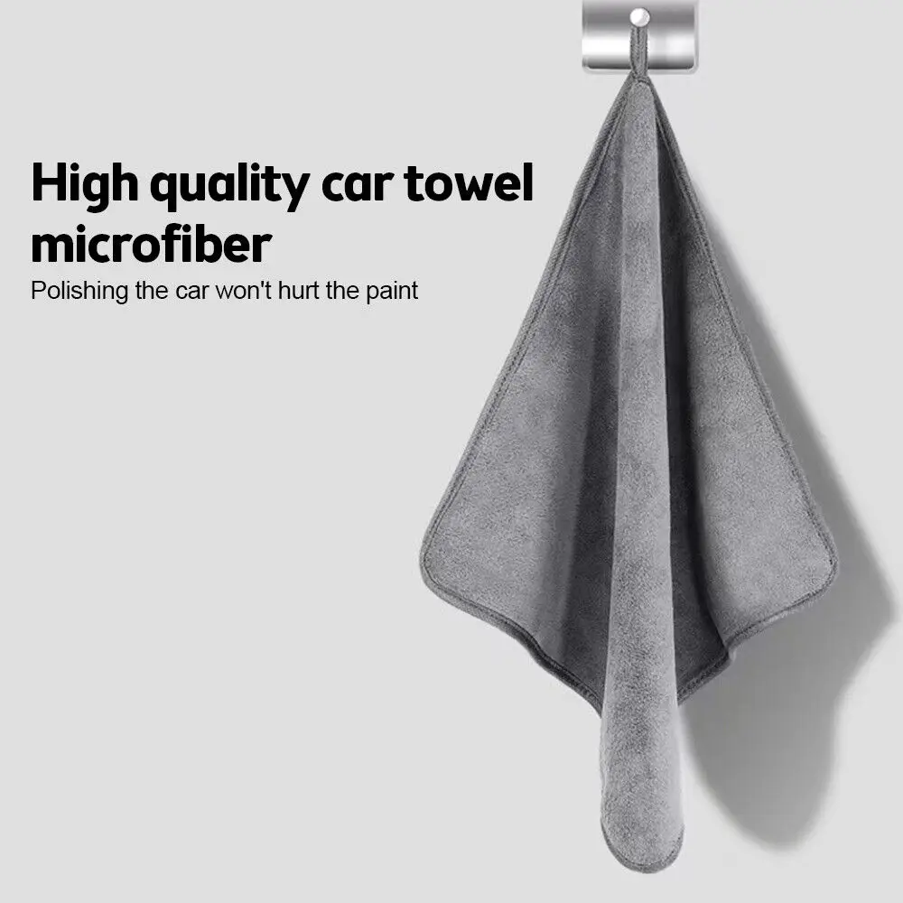 Toalha de microfibra de alta qualidade para lavagem de carro, pano de secagem para limpeza de carro, pano para cuidados com os carros, detalhamento de alta absorção de água, lavagem de carro t