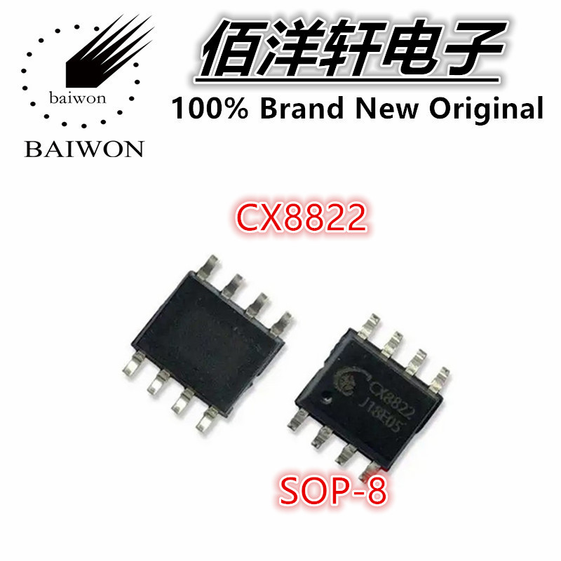 Chip IC da solução de carregamento do poder-carro, CX8822, CX8823, CX8824, CX8825, SOP-8, 5pcs