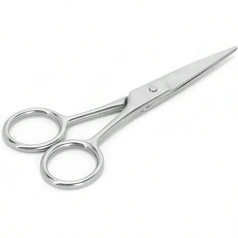 1 tijeras elegantes para recortar bigote, adecuadas para que los hombres recortan el bigote