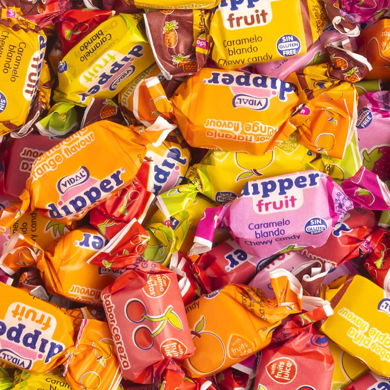 Goma Vidal Dipper Fruta, Goma, Livre de Goma, 14 Sacos