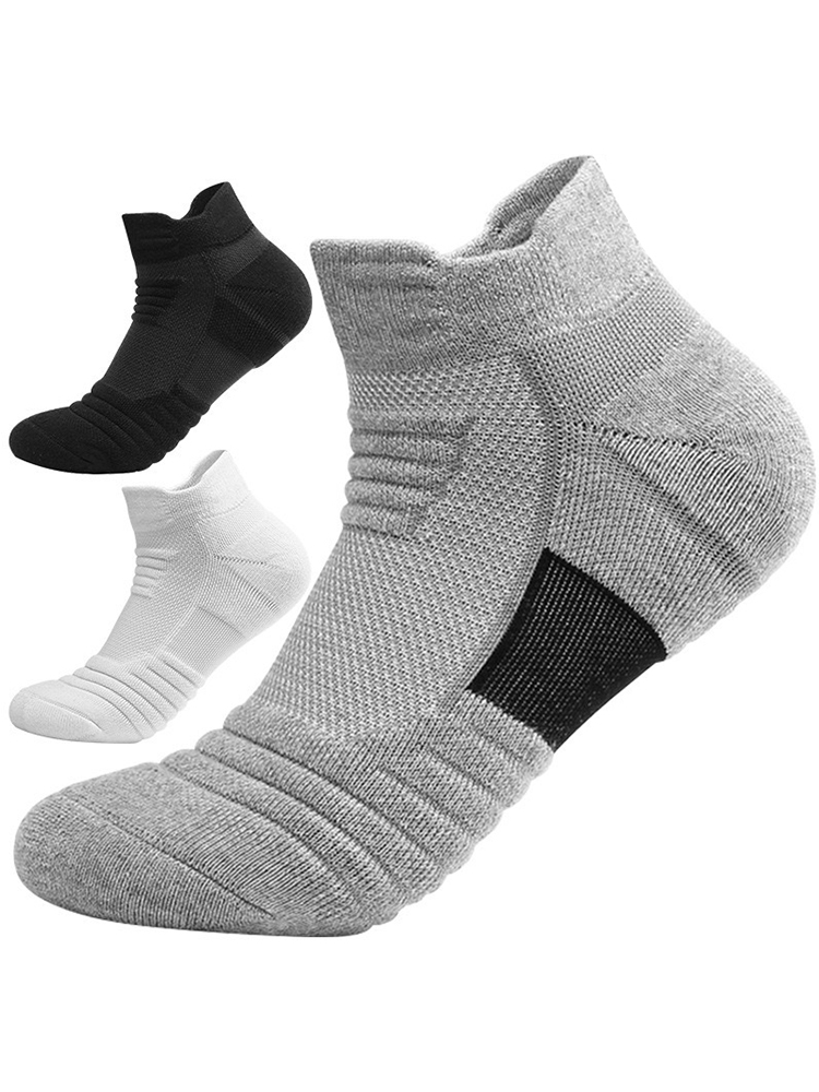 3/6/12 pares de meias esportivas de malha felpudas, acolchoadas, gerenciamento de umidade e duráveis, reduz o pé para corrida, caminhadas, ciclismo, beisebol