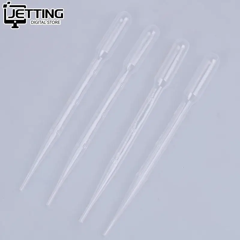 4 3ML Phòng Thí Nghiệm Dụng Cụ Pipet Nhựa Dùng Một Lần Tốt Nghiệp Pasteur Pipet Ly Đá Poly Dụng Cụ Trang Điểm