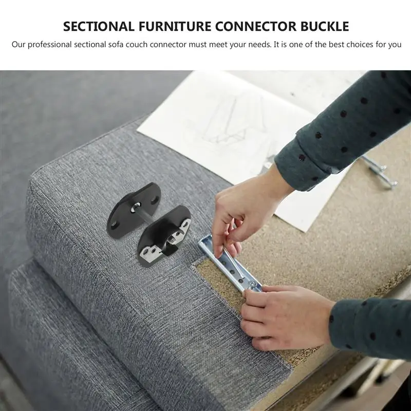 4 Pcs Sofa Connectors Sectional Furniture Connector Pin Couch Connectors Buckle Parts Frame Accessories Sturdy Joint