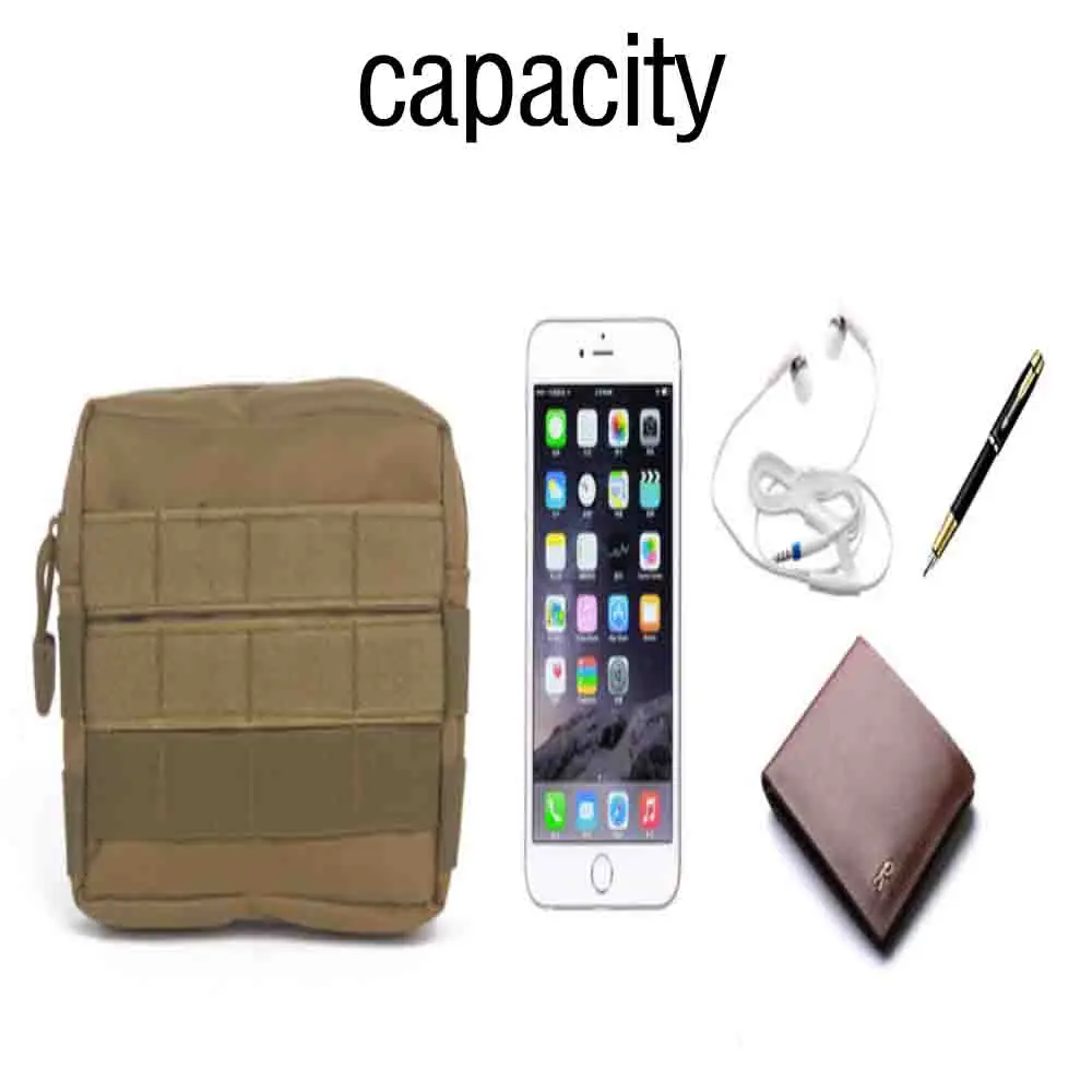 MOLLE-男性用の戦術的なEDCバッグ,ウエストバッグ,電話ポーチ,キャンプ,狩猟アクセサリー,ベルト,医療,応急処置ポーチ