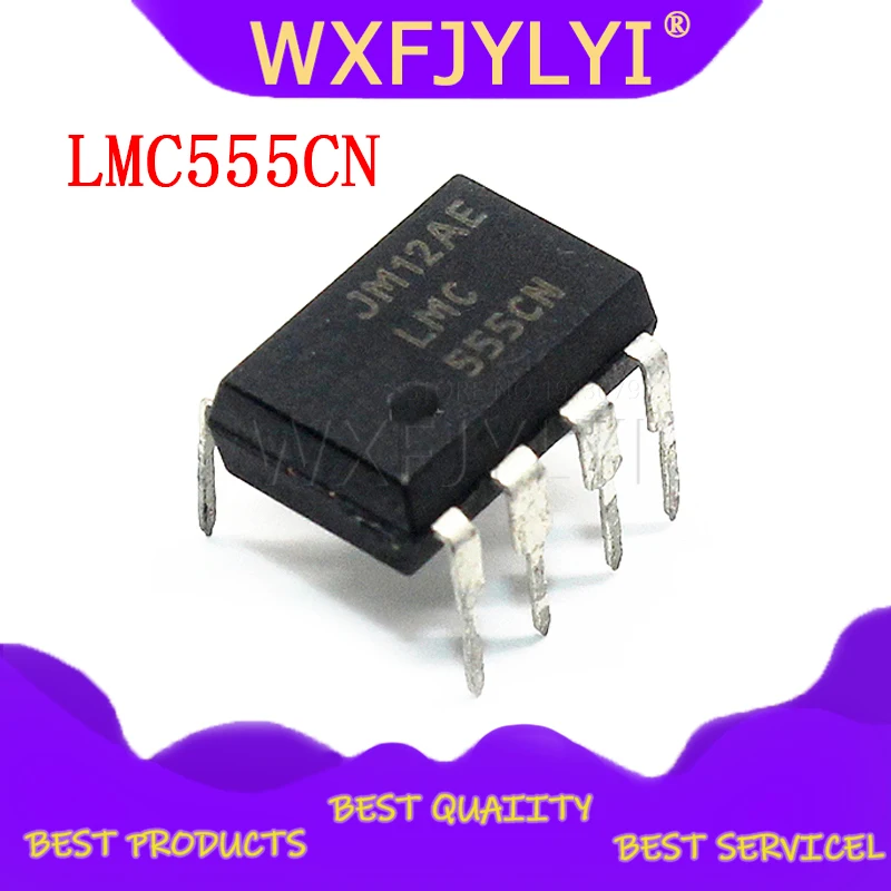 10 unids/lote LMC555CN LMC555 funda protectora de plástico negro
