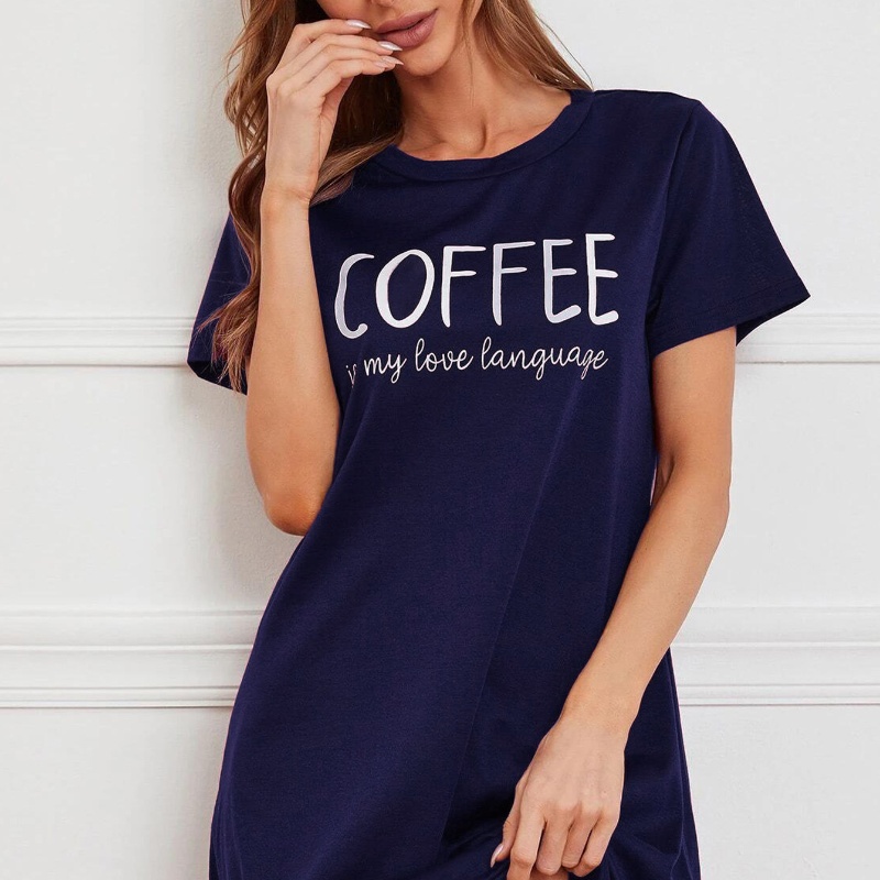 Camisón de seda de leche para mujer, camisón de manga corta con dibujos animados, ropa de dormir informal dulce, Pijamas