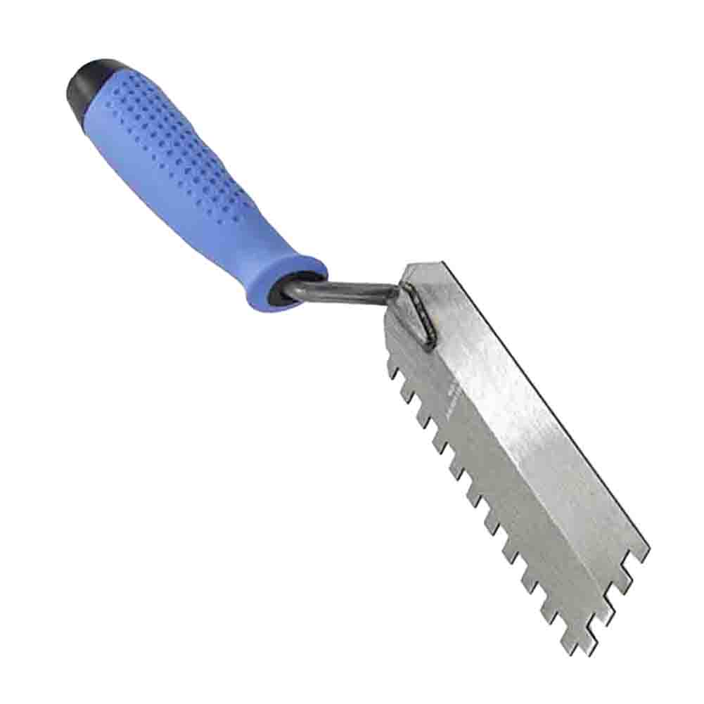 Putty Trowel Shovel Plaster Drywall Repair Scraper ฟันสแควร์เกรียงมุมผนังกระเบื้องฉาบ Scraper เครื่องมือก่อสร้าง