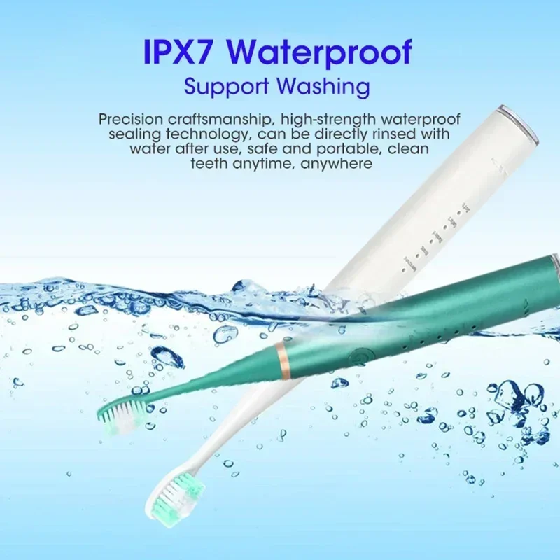 แปรงสีฟันไฟฟ้าแบบ3-in-1สำหรับการทำความสะอาดฟันทาร์ทาร์ไวท์เทนนิ่งการดูแลช่องปากชาร์จด้วย USB เปลี่ยนหัวแปรง