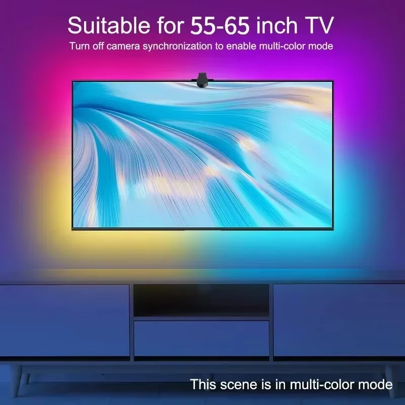 EISSLOLY TV LED Hintergrundbeleuchtung mit AR Color Gamut Sensor Led Tv Licht Streifen RGB Licht Weihnachten Lichter Led Streifen Licht