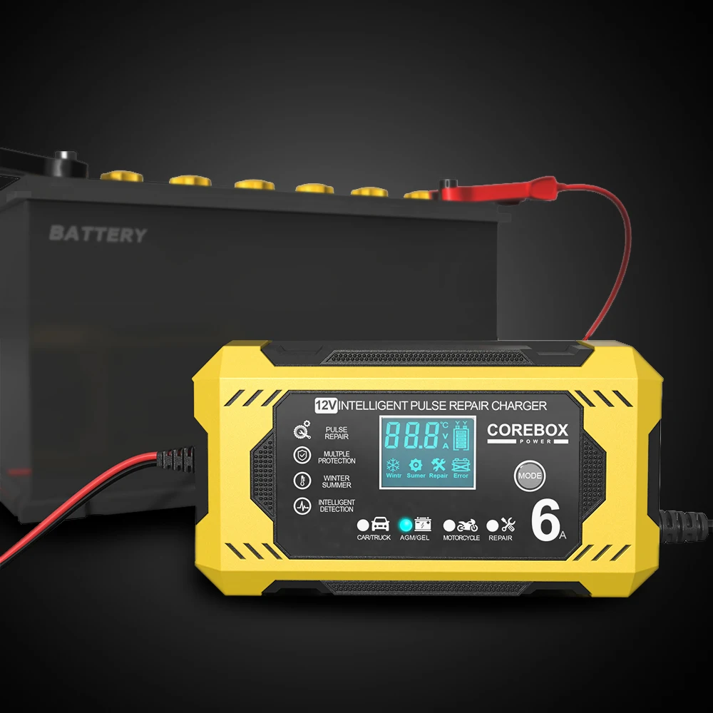12 v6a Smart Batterie ladegerät Agm Start Stopp Batterie Europäische Regelung Full Stop Reverse Protection Blei-Säure-Ladegerät